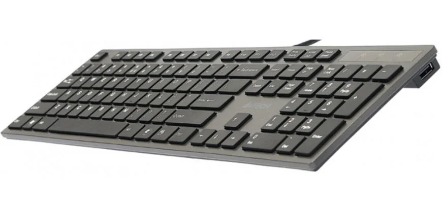 Клавиатура A4Tech KV-300H проводная, USB Type-A, серый