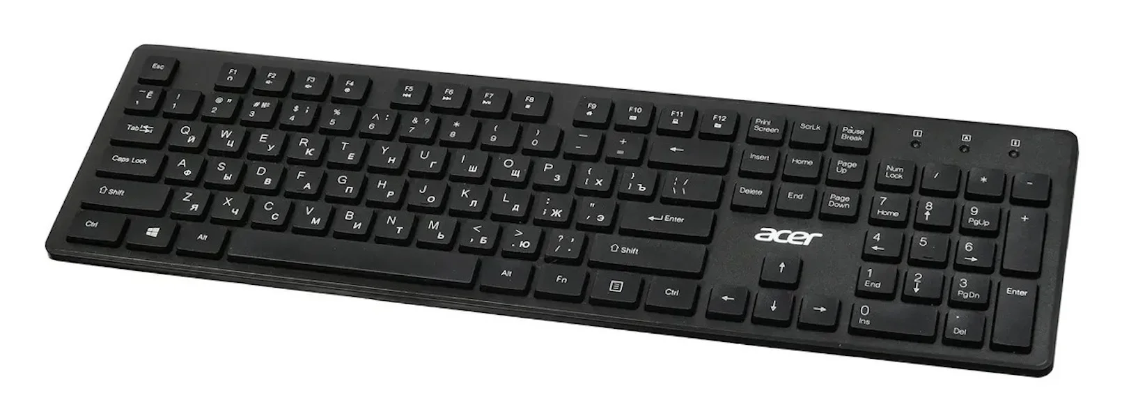 Клавиатура Acer OKW500 черный USB Multimedia (ZL.KBDEE.01T) кабель 1.8м