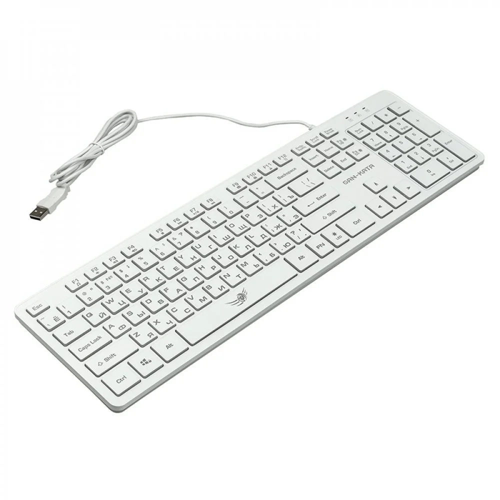 Клавиатура Dialog KGK-17U проводная, USB Type-A, белый