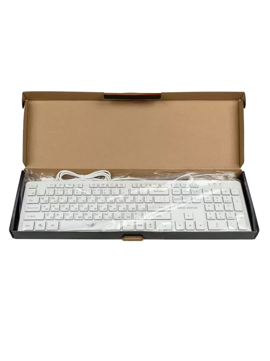 Клавиатура Dialog KGK-17U проводная, USB Type-A, белый
