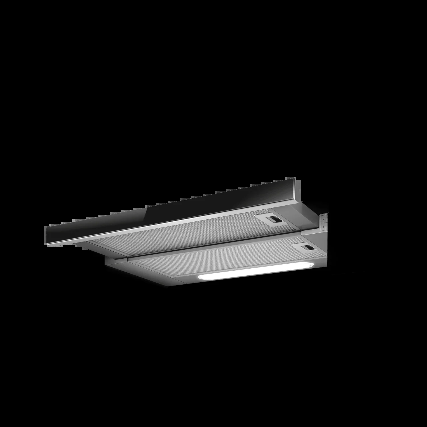 Вытяжка встраиваемая Elica Elite 14 Lux GRVT/A/60 серый/стекло черное управление: кнопочное (1 мотор)