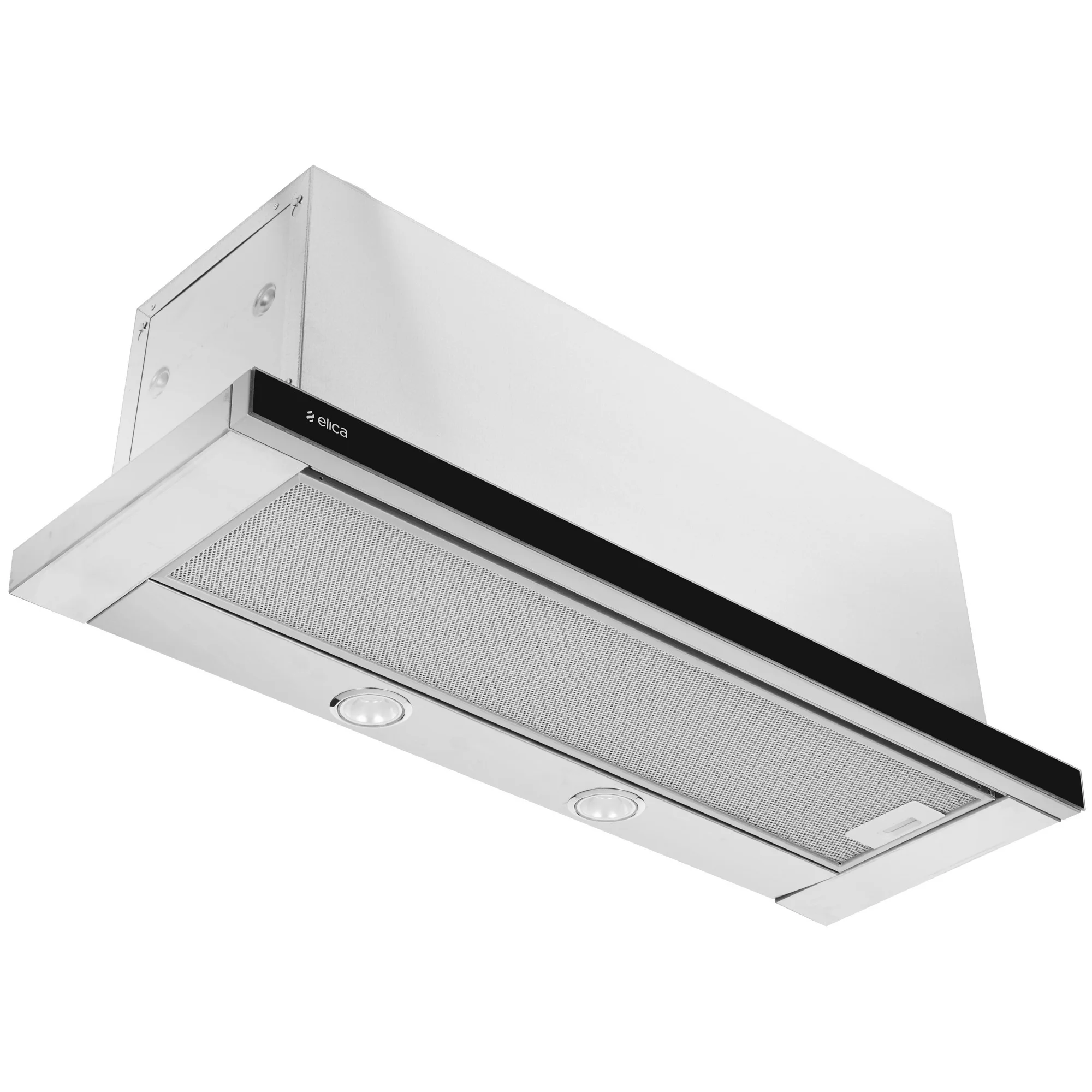 Вытяжка встраиваемая Elica Elite 26 IX/A/90/VT нержавеющая сталь/стекло черное управление: кнопочное (1 мотор)
