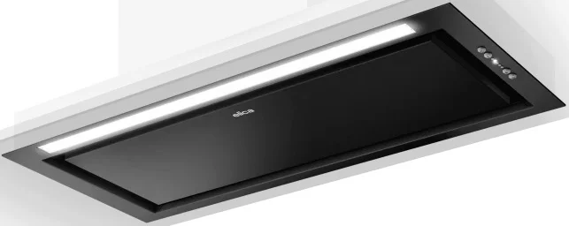 Вытяжка встраиваемая Elica Hidden ADV PLUS @ BLGL/A/72 черный/стекло черное управление: кнопочное (1 мотор)