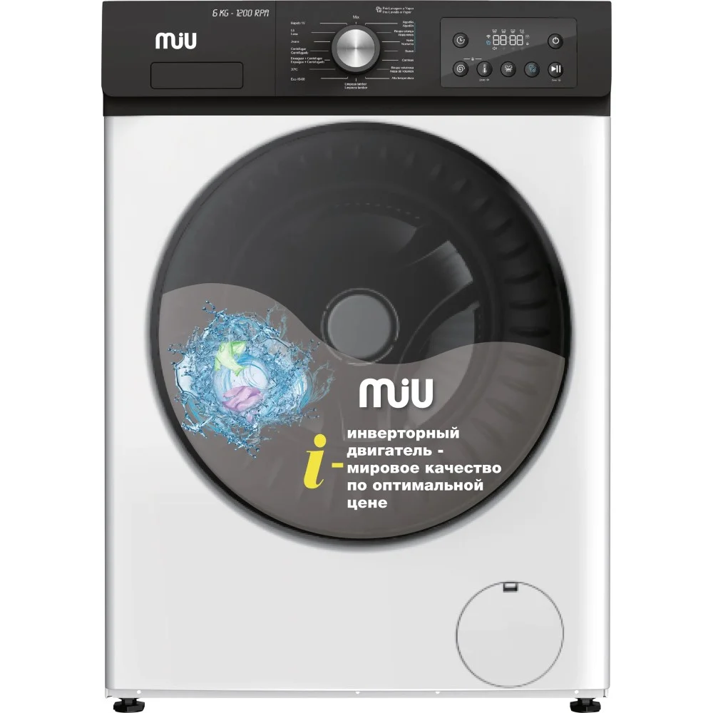 Стиральная машина MIU MIU6043L кл.:A фронт. макс.: до 6 кг белый