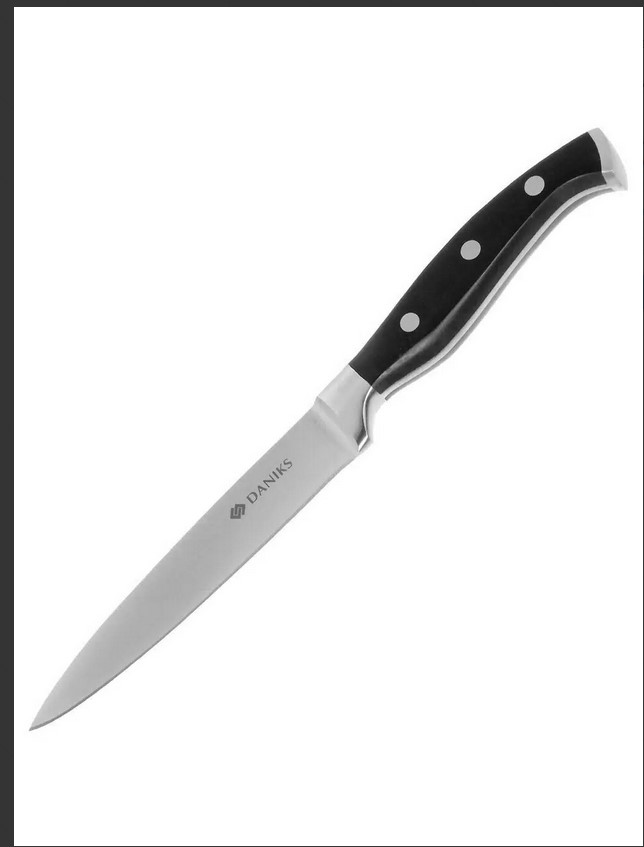 СП Нож кухонный Daniks, Reference, универсальный, нержавеющая сталь, 12.5 см, рукоятка дерево, S-K43
