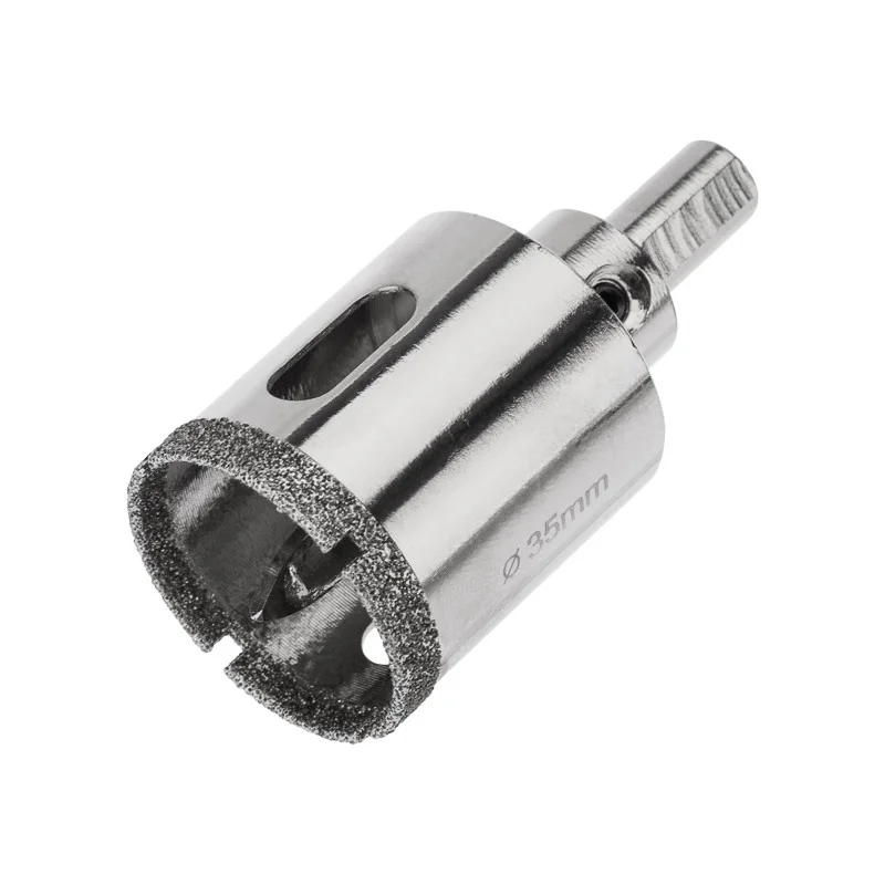 Коронка Rexant 92-0011 по каф/стекл Д=35мм Дл=70мм (1пред.) для дрелей/перфораторов