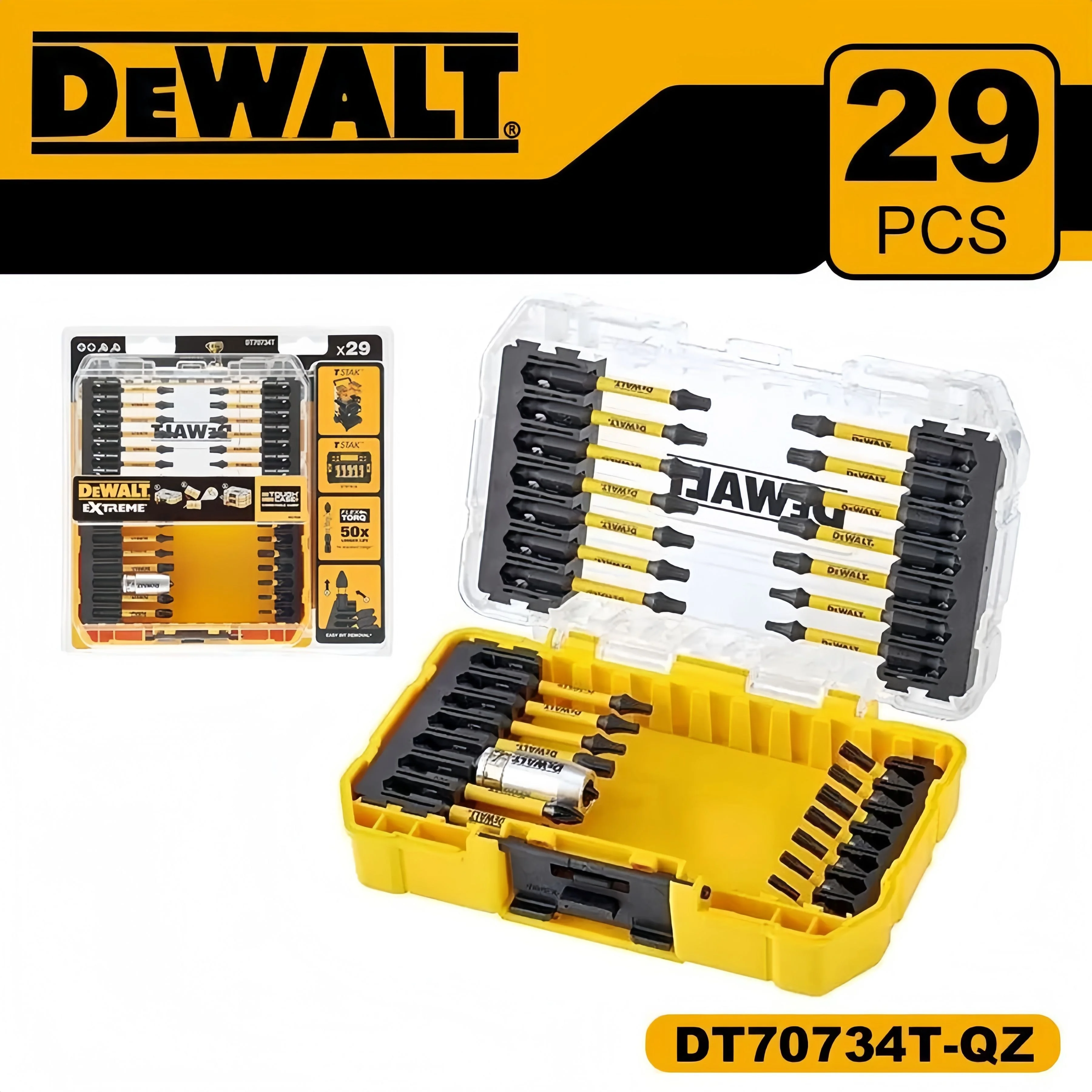Набор бит DeWalt DT70734T-QZ (29пред.) для шуруповертов