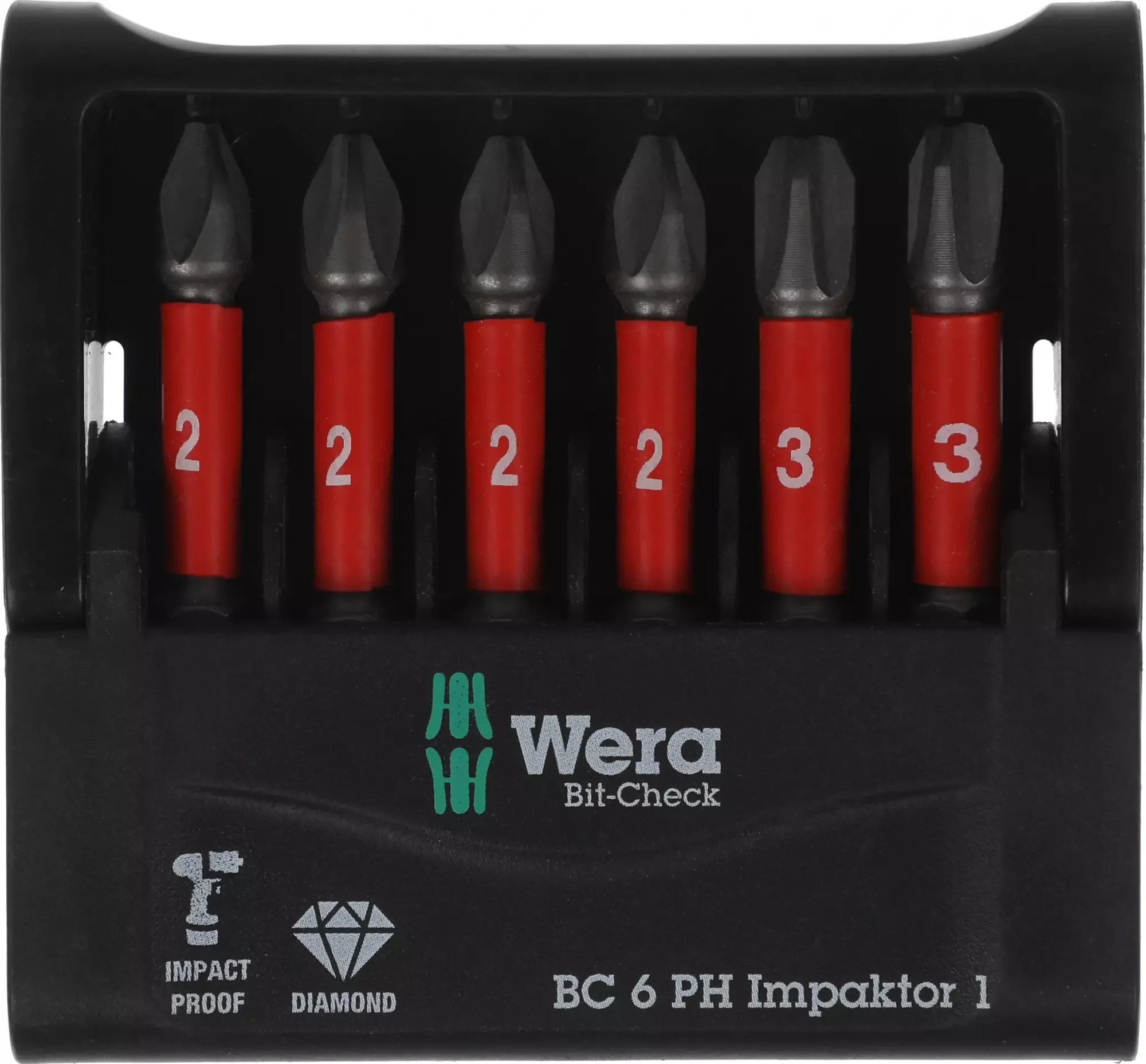 Набор бит Wera WE-057691 универсал. (6пред.) для гайковертов