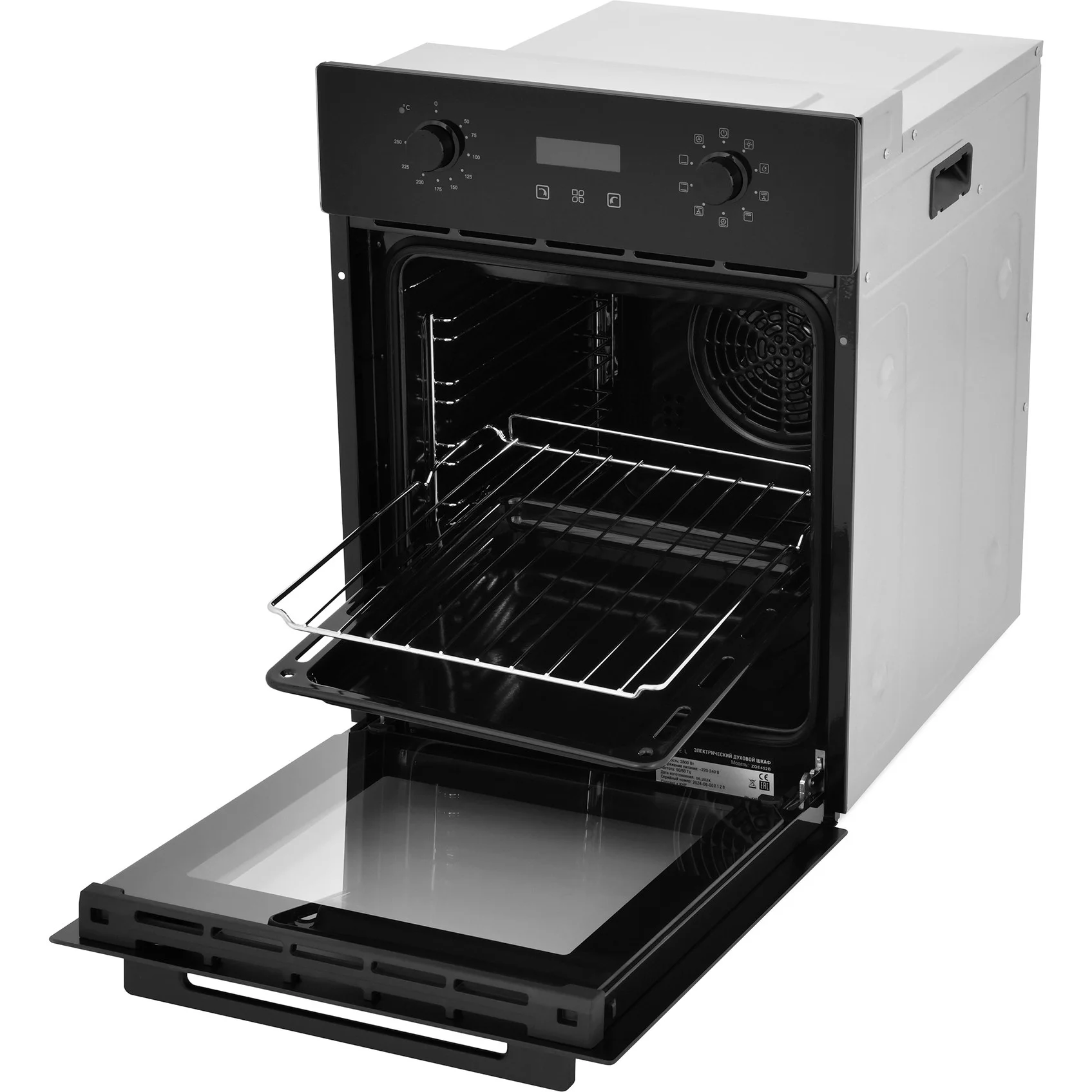 Электрический духовой шкаф Zugel ZOE452B, черный