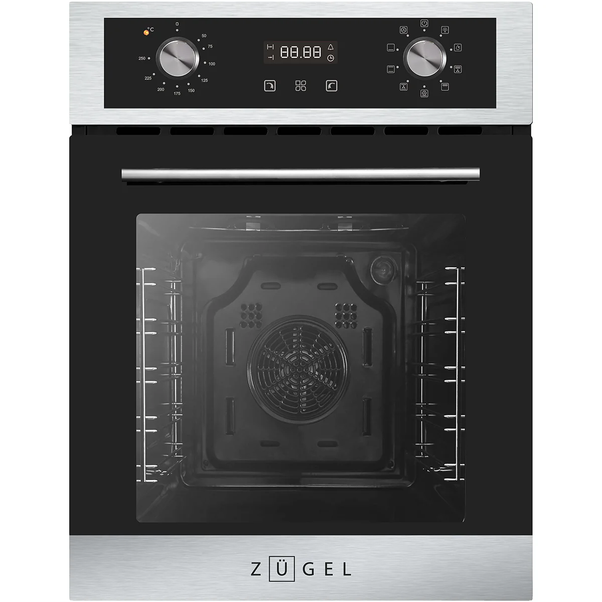 Электрический духовой шкаф Zugel ZOE452X, стальной