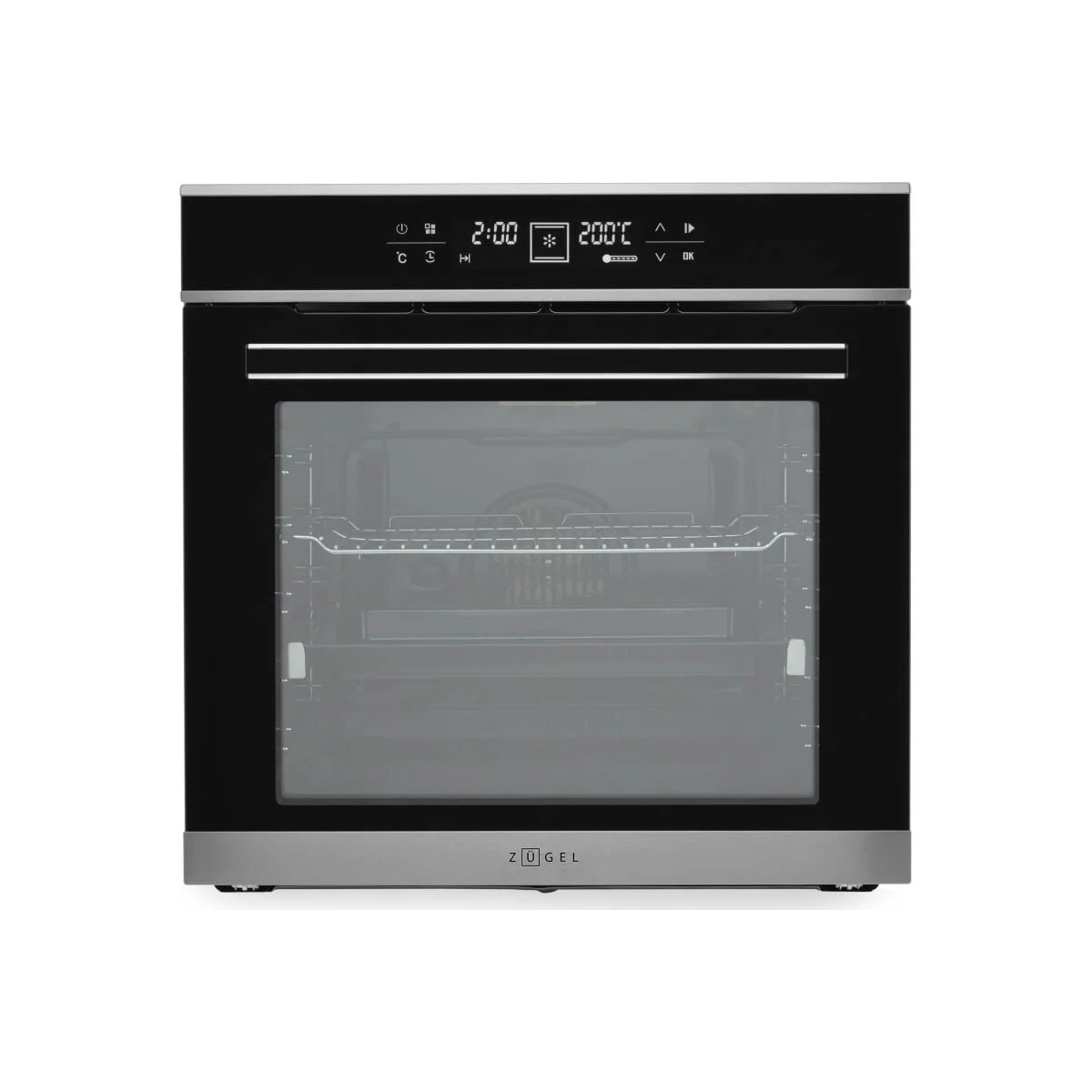 Электрический духовой шкаф Zugel ZOE604X стальной