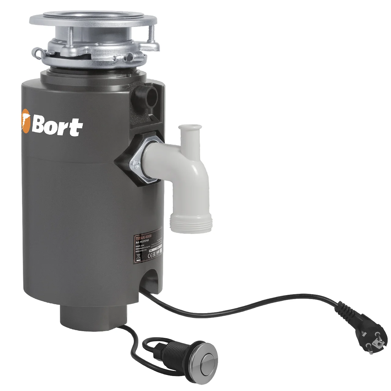 Измельчитель пищевых отходов Bort TITAN 4000 (Control)