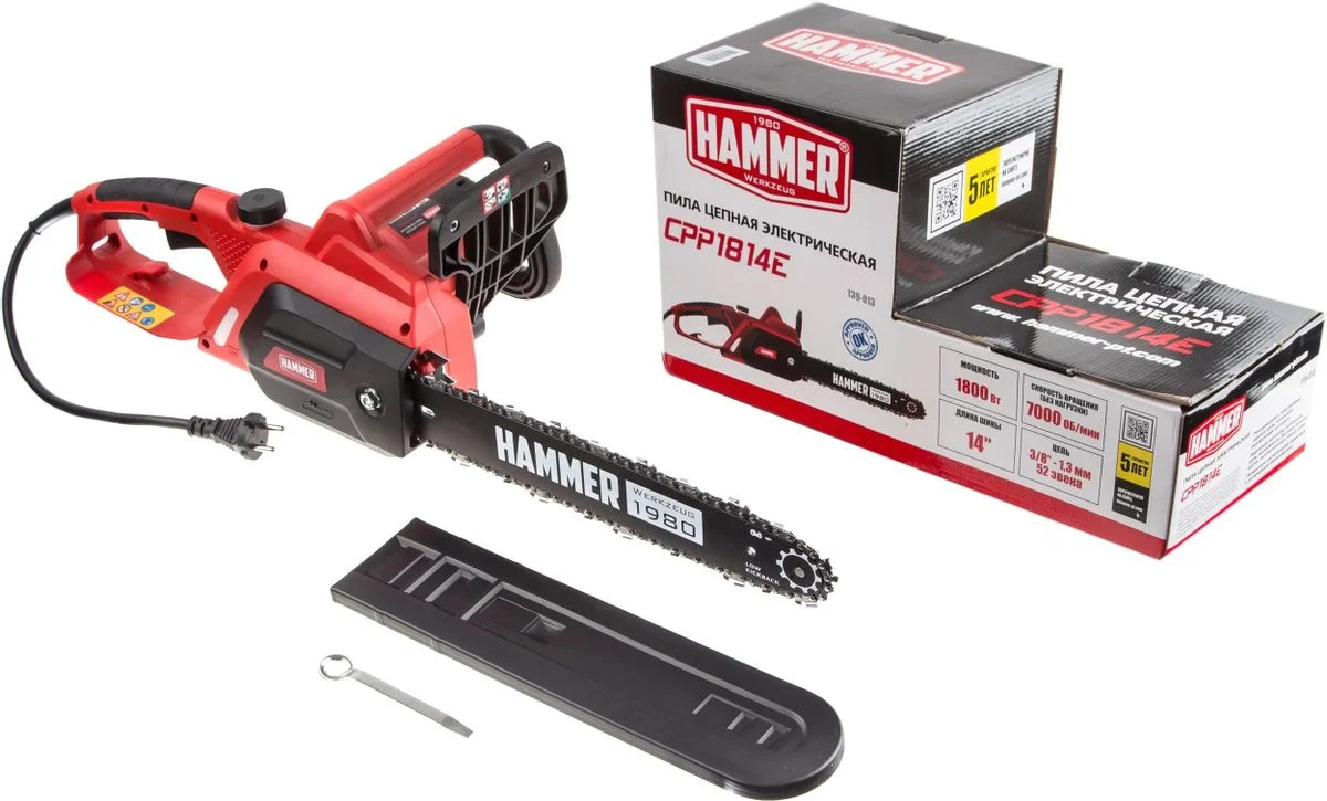Цепная пила Hammer CPP1814E красный