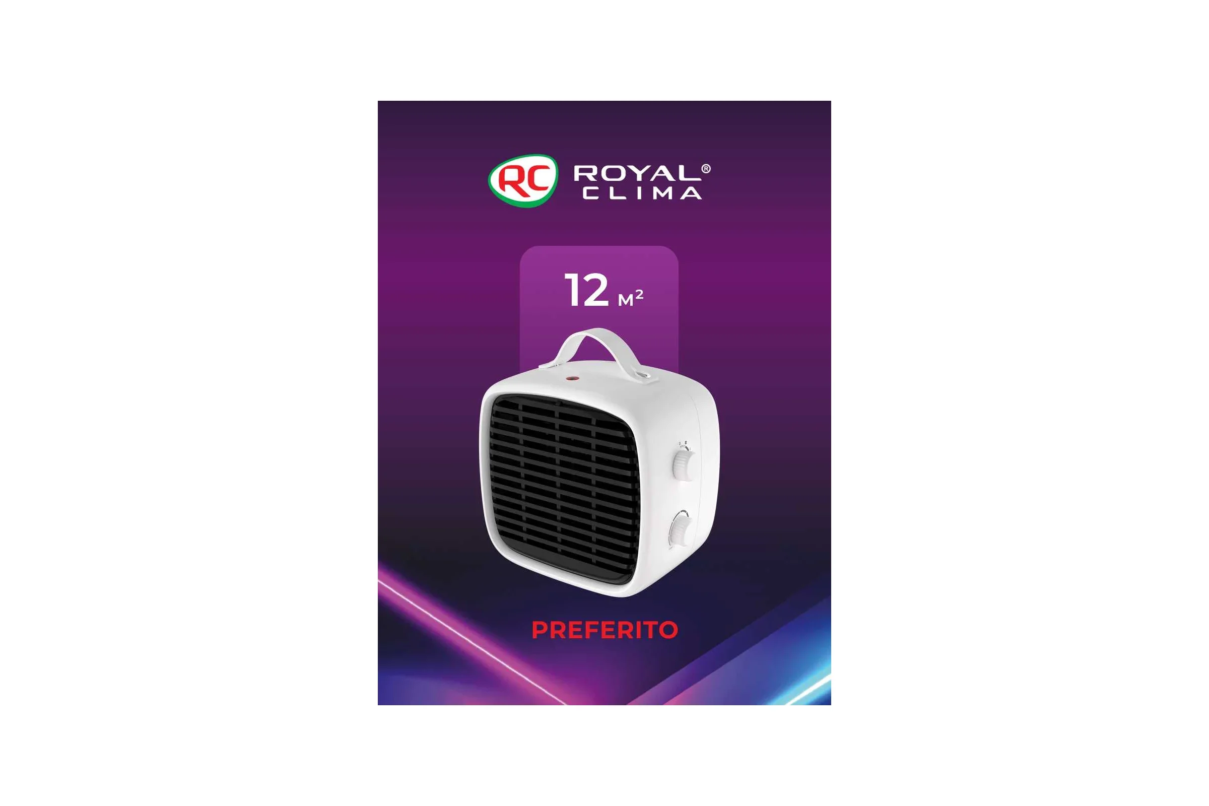 Тепловентилятор Royal Clima Preferito RFH-PF1200DC 1200Вт белый/черный — фото 4