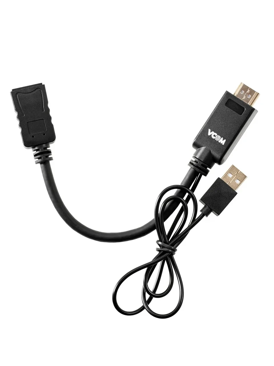 Кабель-переходник HDMI(M) +USB---> DP(F) 0.15m  4K*60Hz VCOM<CG599E>
