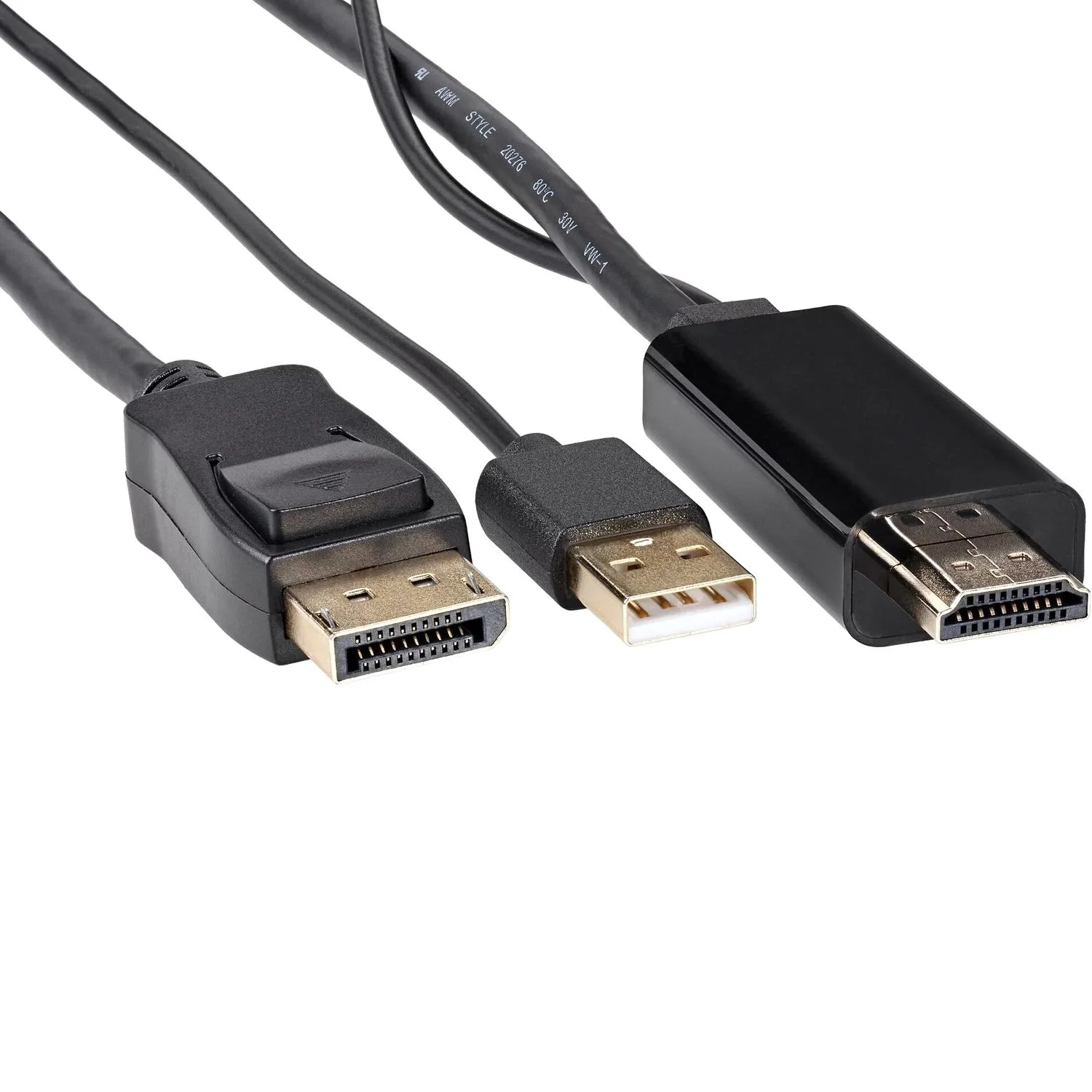 Кабель-переходник HDMI(M) +USB---> DP(M)  4K*60Hz 1.8M, VCOM <CG599AC-1.8M>