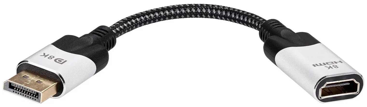 Адаптер DisplayPort(M) ---> HDMI(F) 0.15m 8K@60Hz VCOM <CG6218M-0.15>