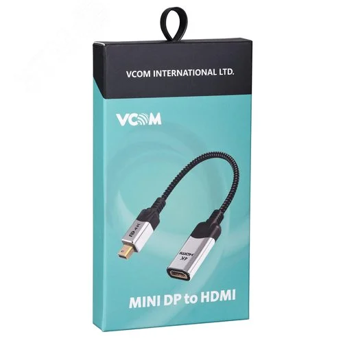Адаптер miniDisplayPort(M) ---> HDMI(F) 0.15m 4K@60Hz VCOM <CG616M-0.15>