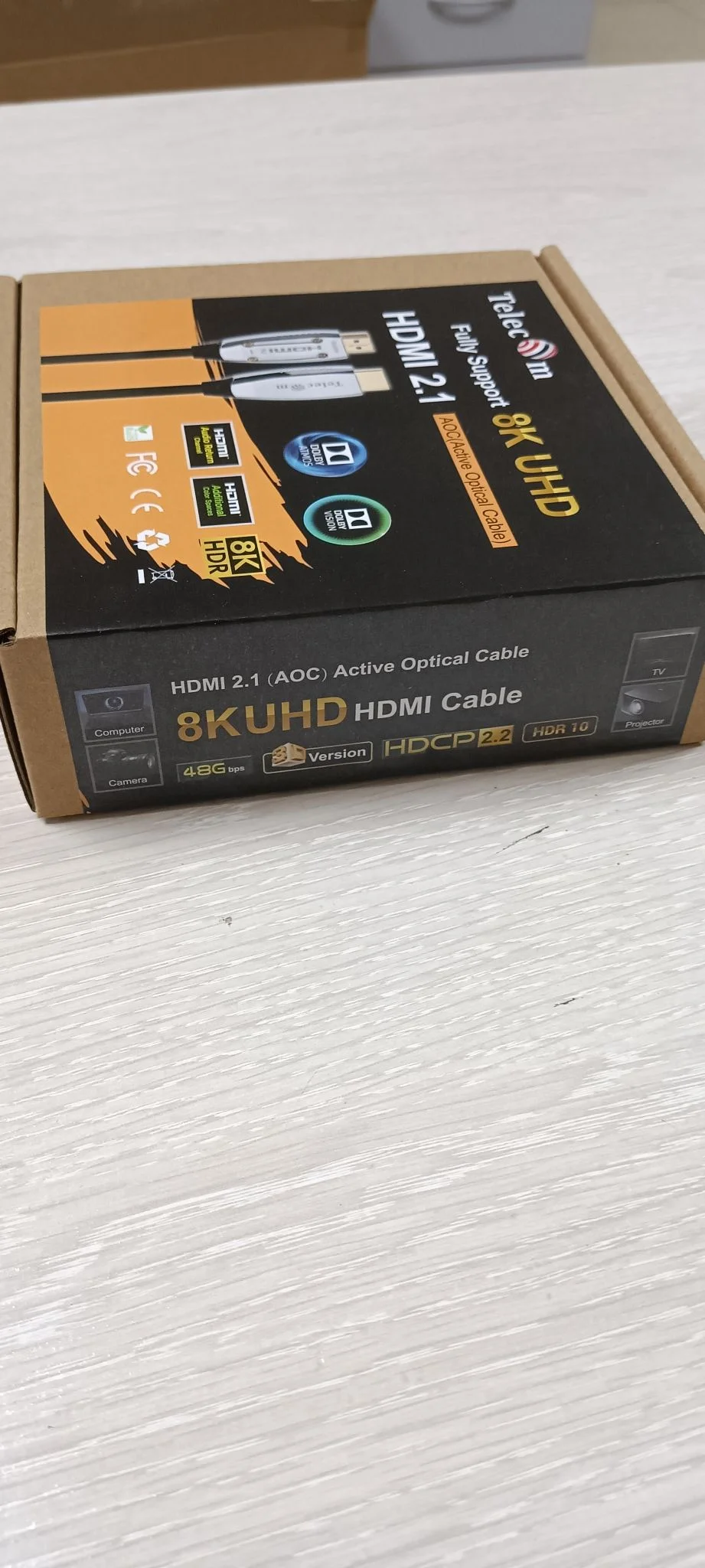 Активный оптический кабель HDMI 19M/M,ver. 2.1, 8K@60 Hz 10m Telecom <TCG2120-10M>
