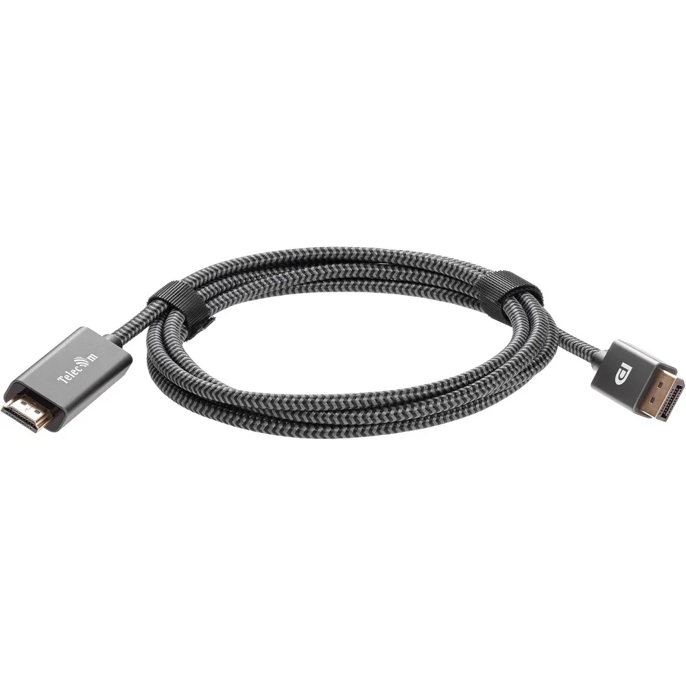 Кабель DisplayPort M-> HDMI M 4K@60Hz 1.8m Telecom,оплетка