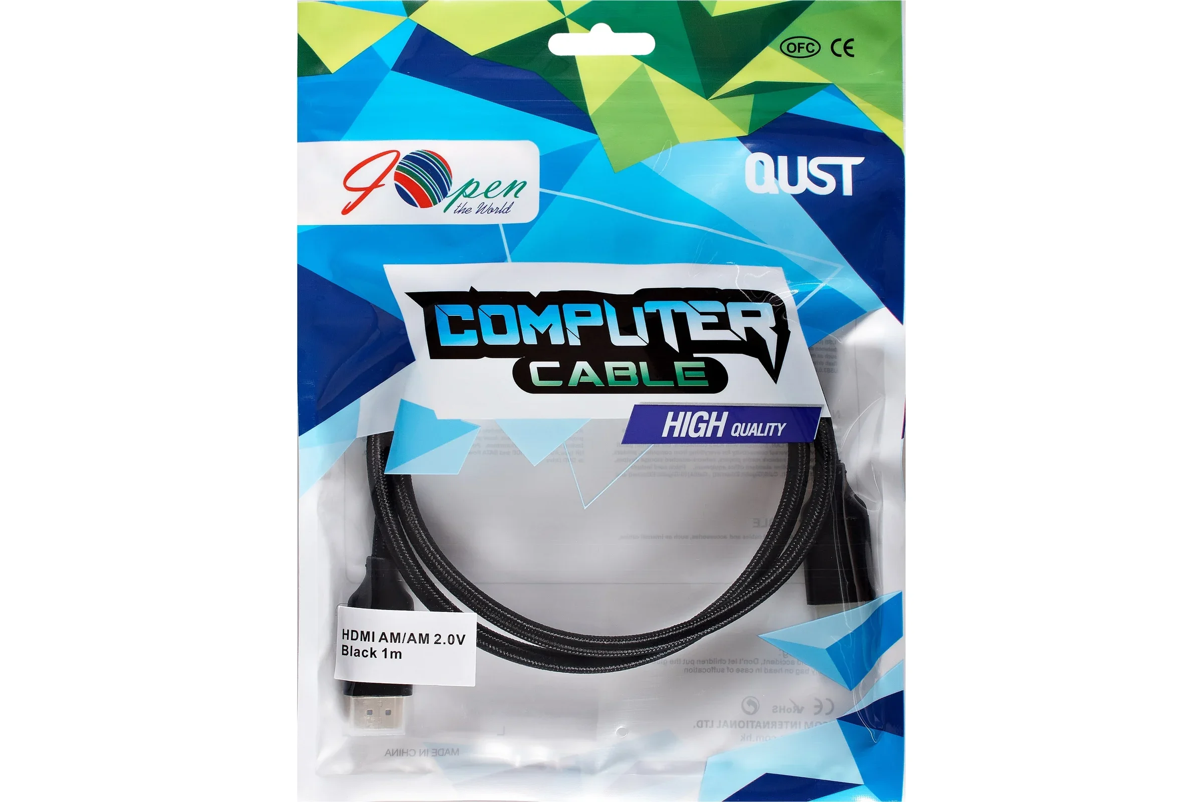 Кабель HDMI 19M/M ver 2.0, 1М, iOpen (light) <ACG520BM-1.0>