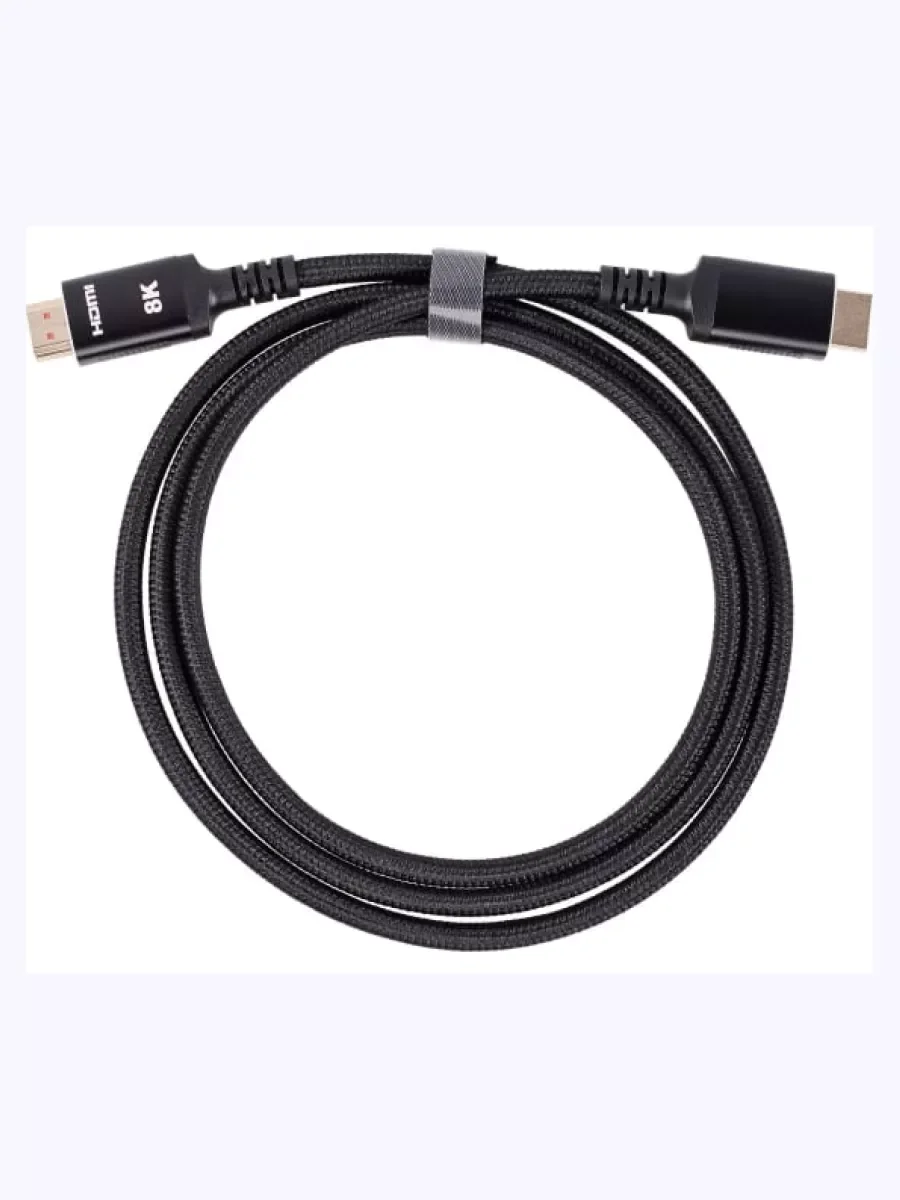 Кабель HDMI 19M/M,ver. 2.1 8KX60Hz (Econom) оплетка 1.5m iOpen <ACG859B-1.5>