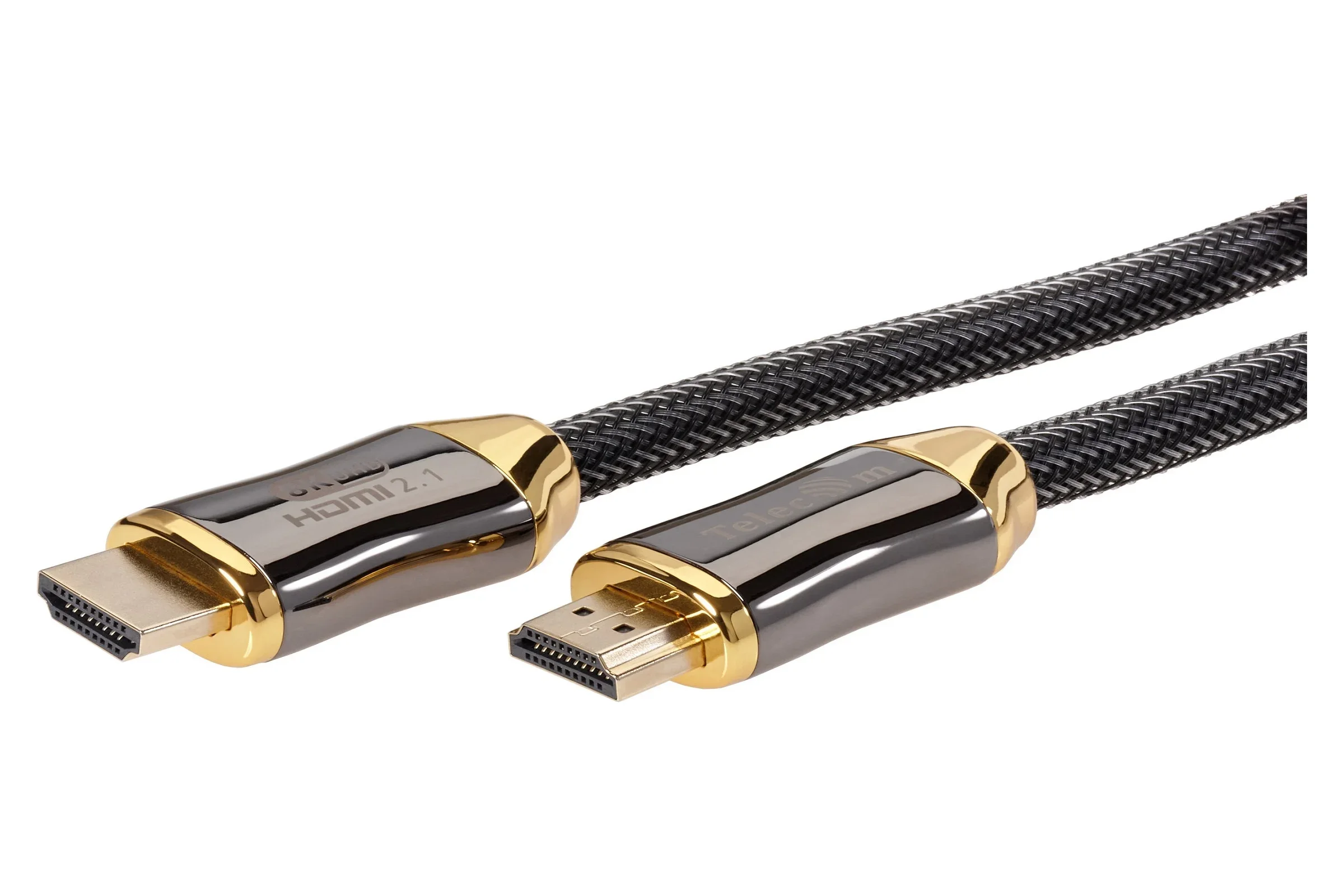 Кабель HDMI 19M/M,ver. 2.1, 8K@60 Hz 1m метал разъемы, нейлоновая оплетка Telecom <TCG300-1M>