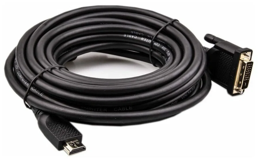 Кабель HDMI AM/DVI(24+1)M, 7.5м, CU, 1080P@60Hz, 2F, VCOM <CG484GD-7.5M>