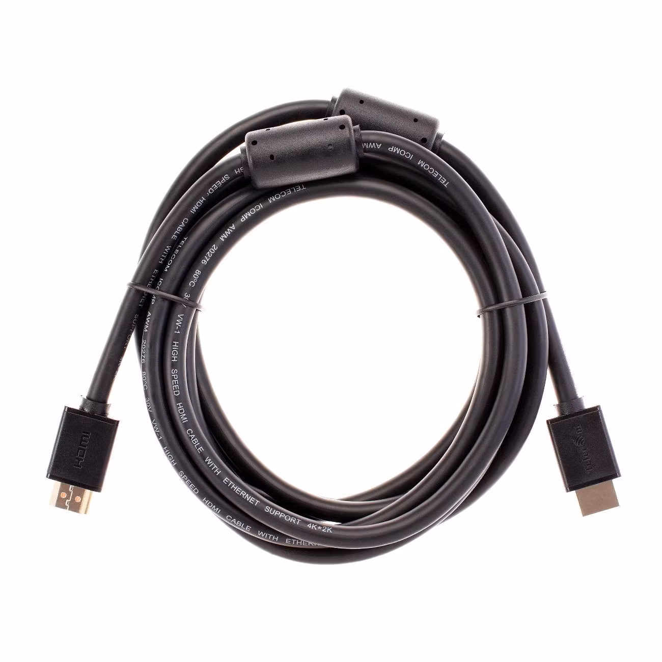 Кабель HDMI-19M --- HDMI-19M ver 2.0+3D/Ethernet,2 фильтра 5m Telecom <TCG200F-5M>