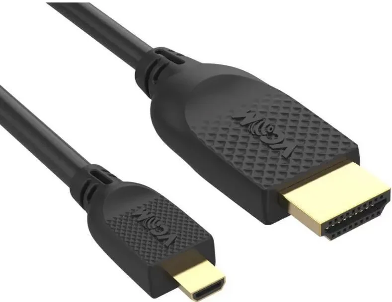 Кабель HDMI-19M --MicroHDMI-19M ver 2.0 1.8m, медь,  VCOM <CG587-1.8M>