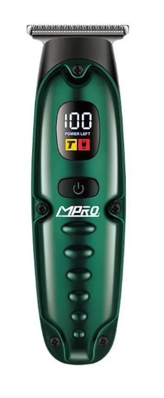 Машинка для стрижки MPRO MP-2259, зеленый, Li-Ion 120 мин, 3 насадки