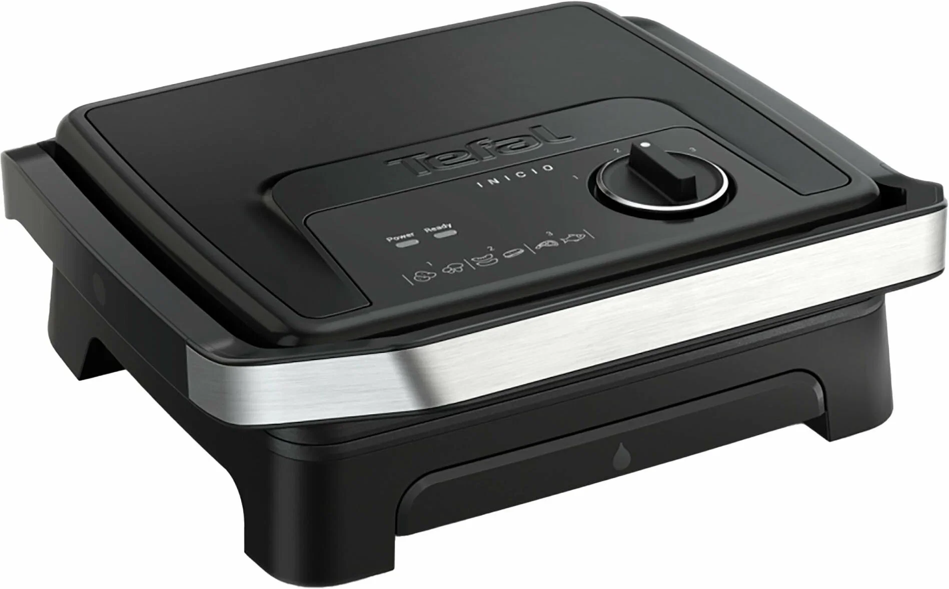 Гриль электрический Tefal GC2728E0 2000Вт серебристый/черный
