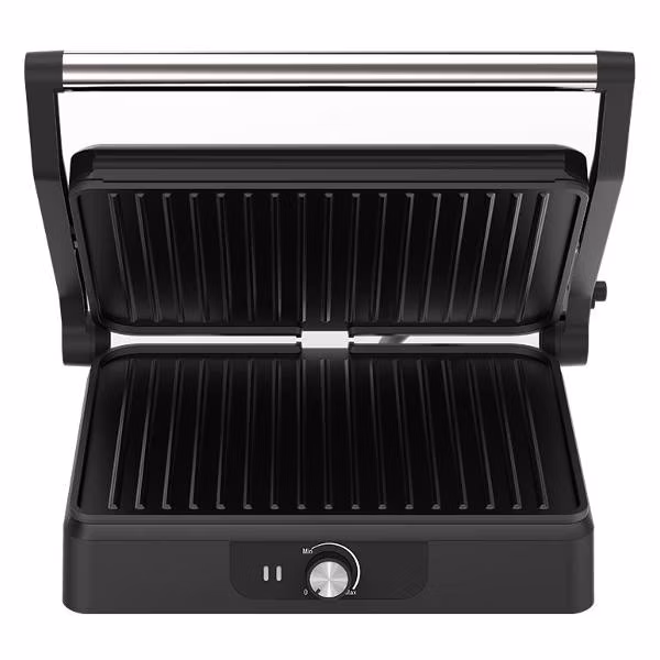 Гриль электрический Topdevice EG1/2200 Вт/0-240 °C/раскрытие на 180 °C/несъемные панели/черно-серебристый (TDSEG001_BK)
