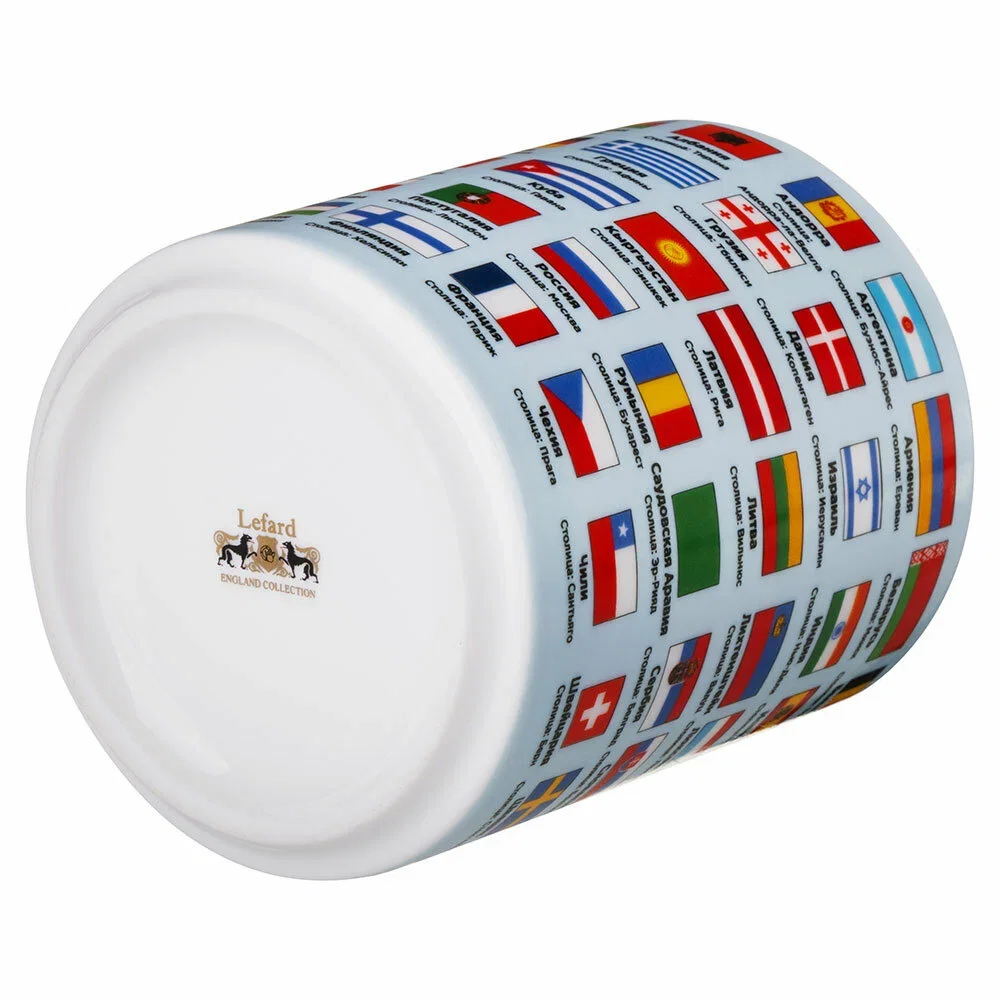 КРУЖКА LEFARD "ФЛАГИ СТРАН МИРА" 630 МЛ (КОР=24ШТ.)