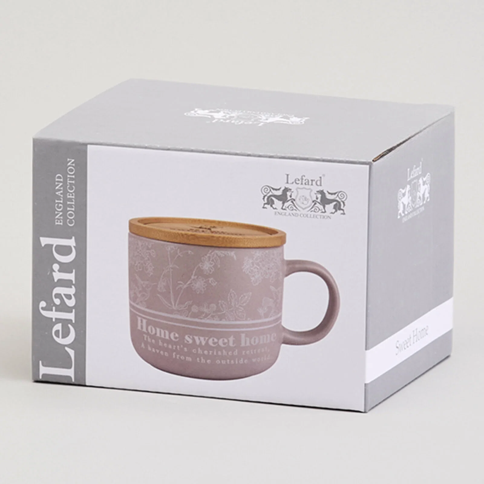 КРУЖКА LEFARD 400МЛ С БАМБУКОВОЙ КРЫШКОЙ "LOVING FAMILY" 9.6*8CM