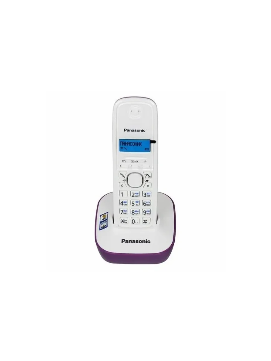 Р/телефон Panasonic KX-TG1611RUW (черный/белый)
