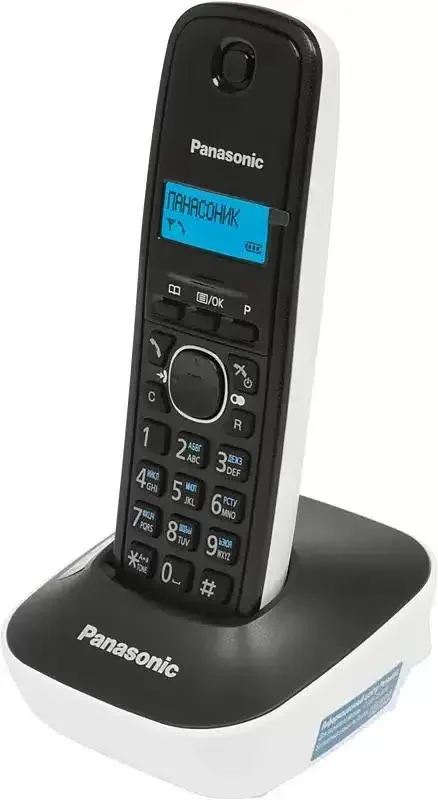Р/телефон Panasonic KX-TG1611RUW (черный/белый)
