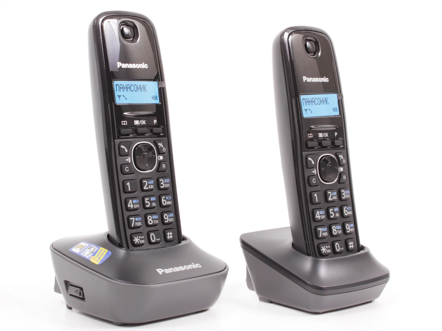 Р/телефон Panasonic KX-TG1612RUH (серый/черный, 2 трубки)