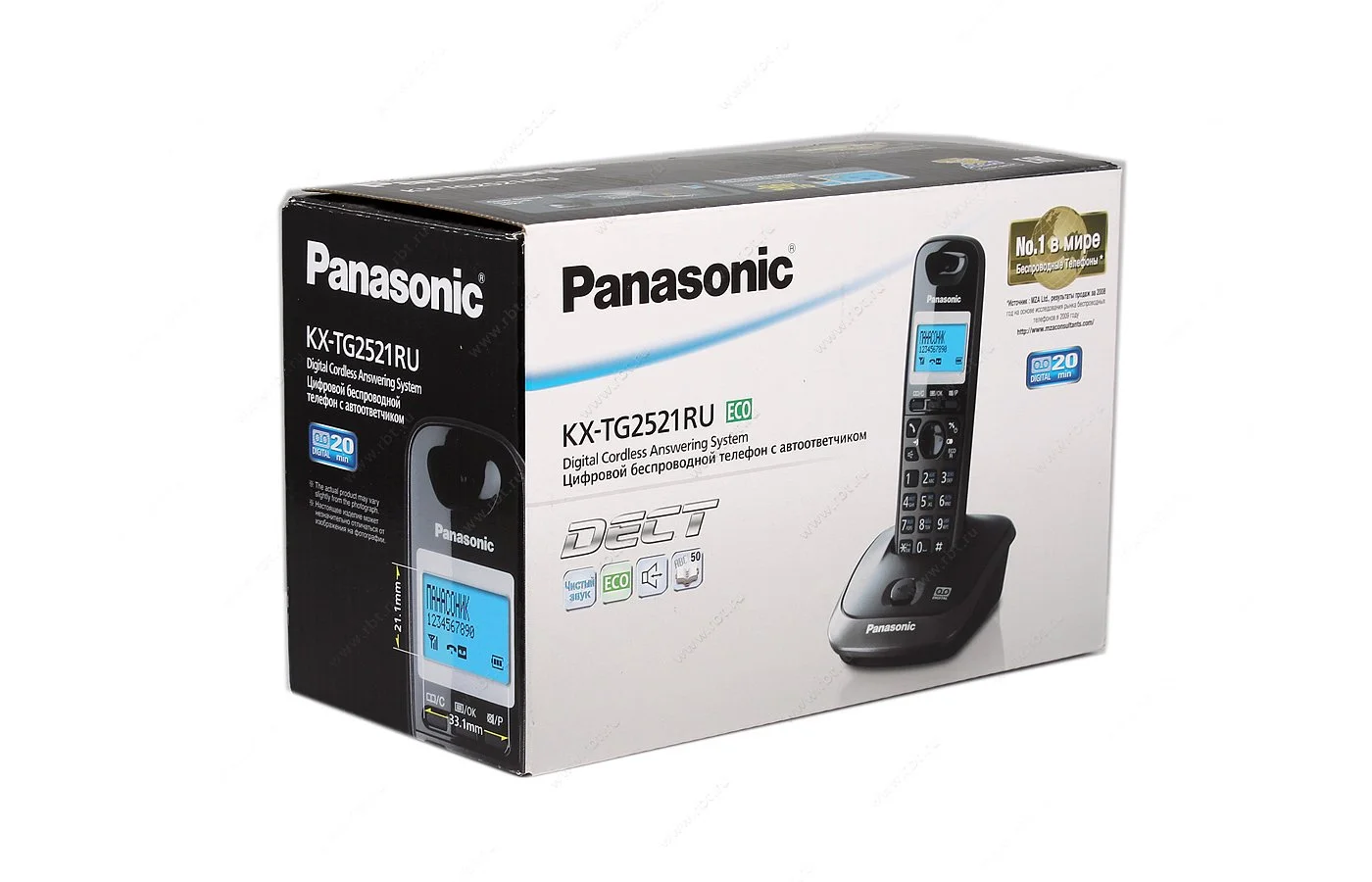 Р/телефон Panasonic KX-TG2521RUT (темно-серый металлик, автоответчик)