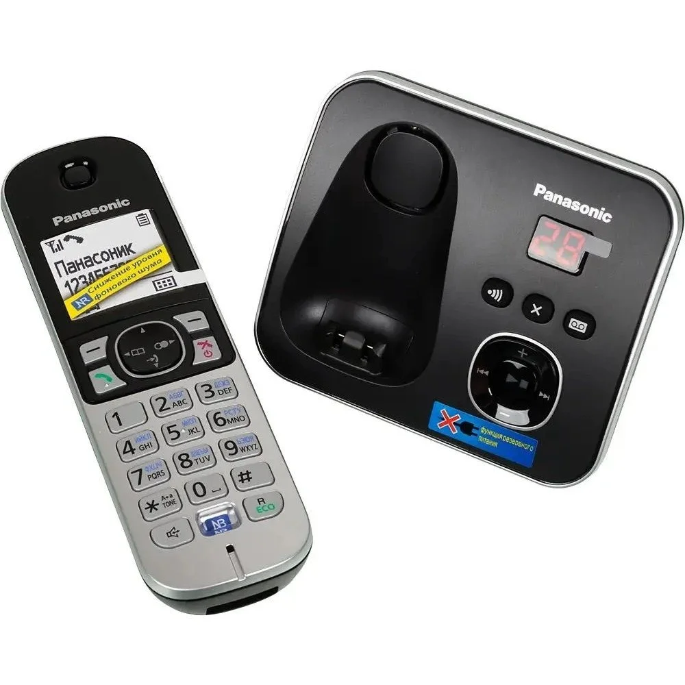 Р/телефон Panasonic KX-TG6821RUB (черный)