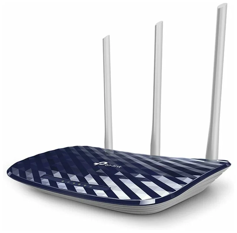 TP-Link Archer C20 Двухдиапазонный Wi-Fi роутер AC750, до 300 Мбит/с на 2,4 ГГц + до 433 Мбит/с на 5 ГГц