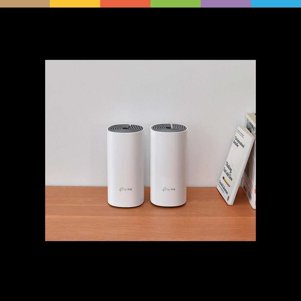 TP-Link Deco E4(3-pack) Домашняя Mesh Wi-Fi система AC1200, до 300 Мбит/с на 2,4 ГГц + до 867 Мбит/с на 5 ГГц