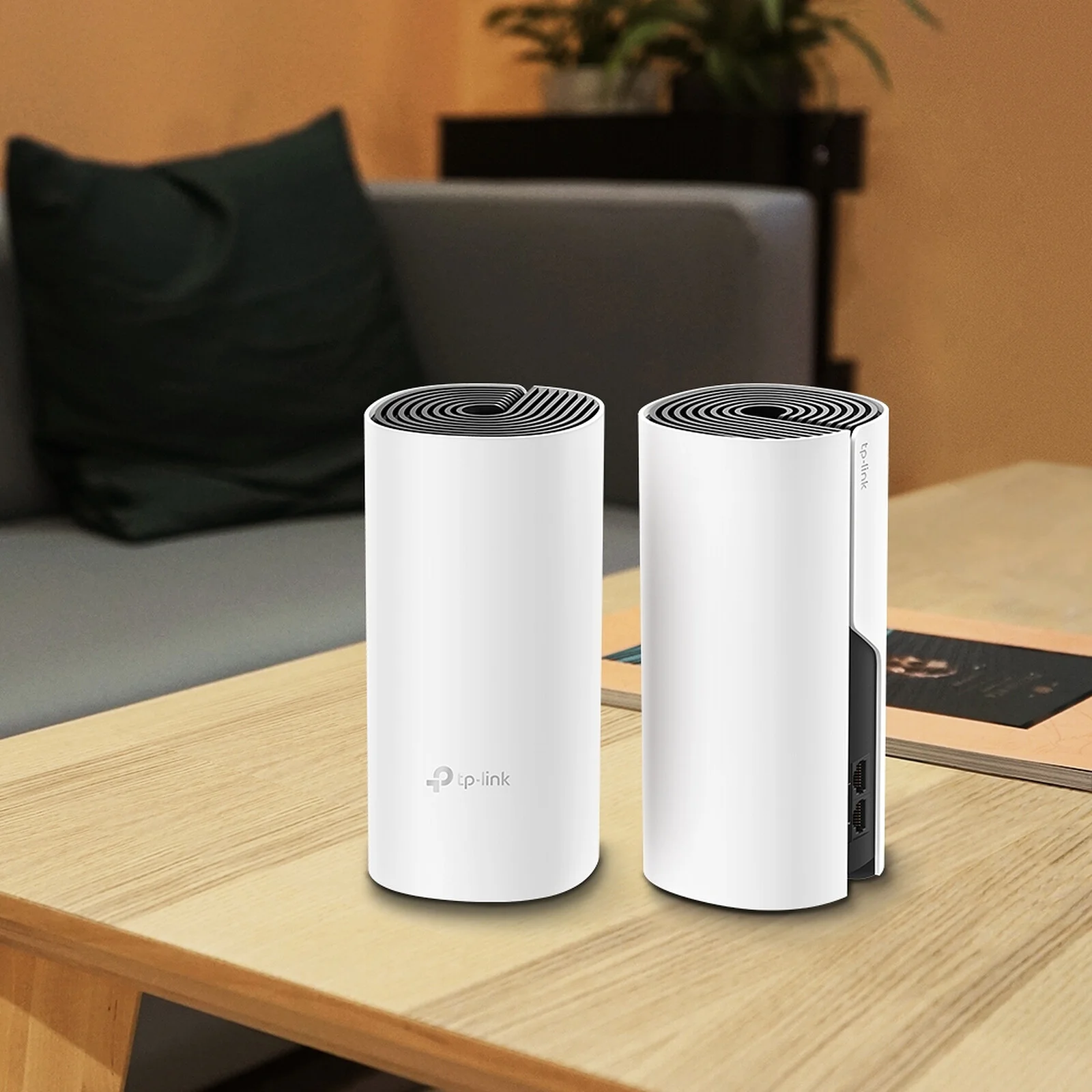TP-Link Deco M4(2-pack) Домашняя Mesh Wi-Fi система AC1200, до 300 Мбит/с на 2,4 ГГц + до 867 Мбит/с на 5 ГГц