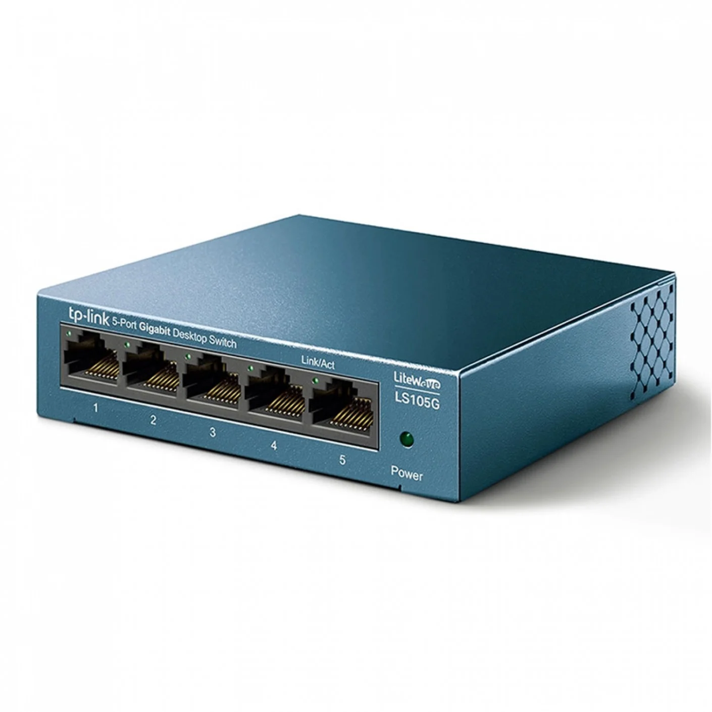TP-Link LS105G Настольный коммутатор с 5 гигабитными портами, 5 гигабитных портов RJ45, стальной настольный корпус