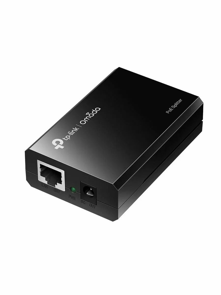 TP-Link POE10R (TL-POE10R) Сплиттер PoE, 1 гигабитный порт PoE, 1 гигабитный порт без PoE, пластиковый корпус