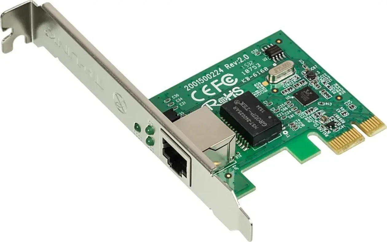 TP-Link TG-3468 Гигабитный сетевой адаптер PCI Express, 1 разъём PCI Express, 1 порт RJ45 10/100/1000 Мбит/с