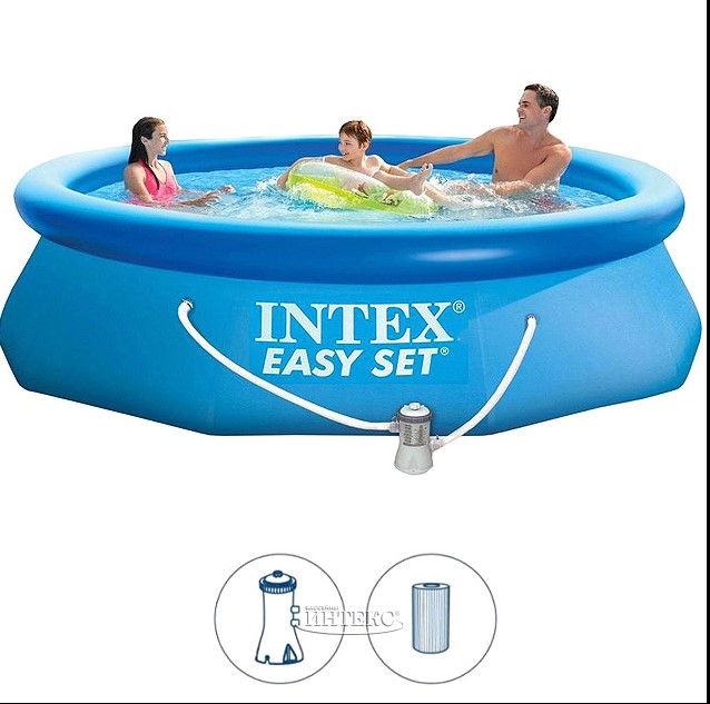 INTEX Бассейн Изи (305х76см)+фильтр 1 шт/упак 28122