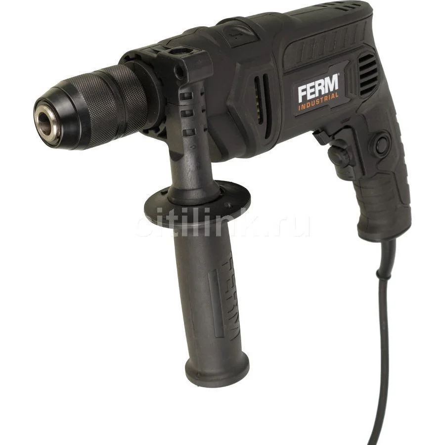 Дрель ударная Ferm PDM1060P_K 850Вт патрон:быстрозажимной реверс