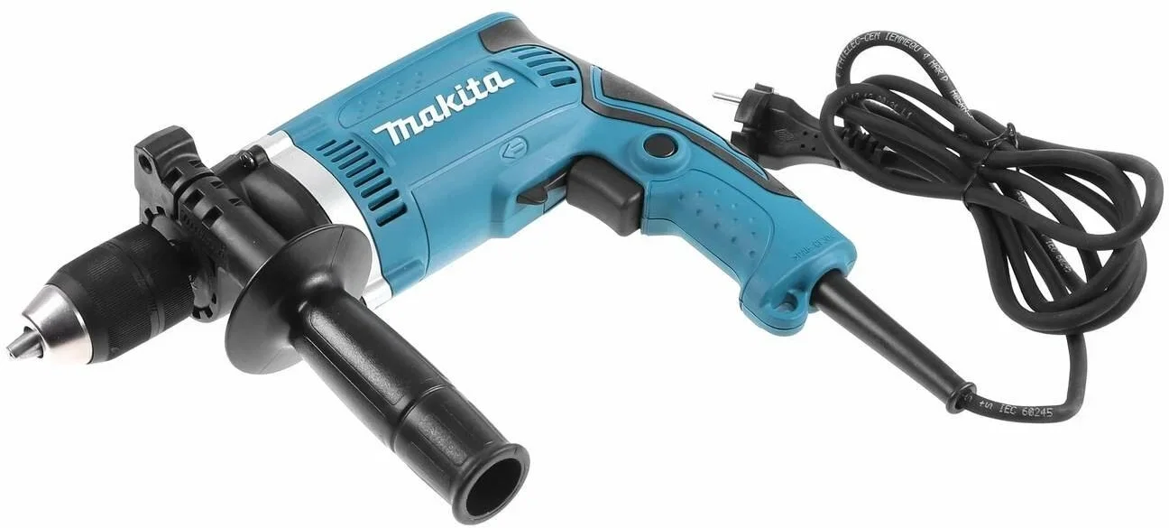 Дрель ударная Makita HP1631 710Вт патрон:быстрозажимной реверс