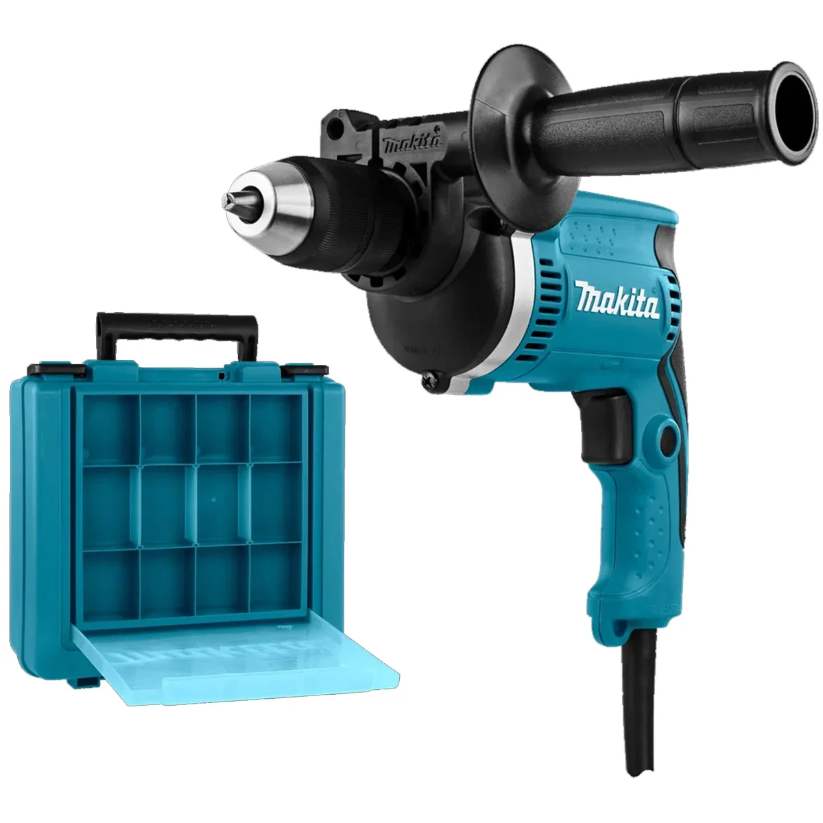Дрель ударная Makita HP1631K 710Вт патрон:быстрозажимной реверс (кейс в комплекте)